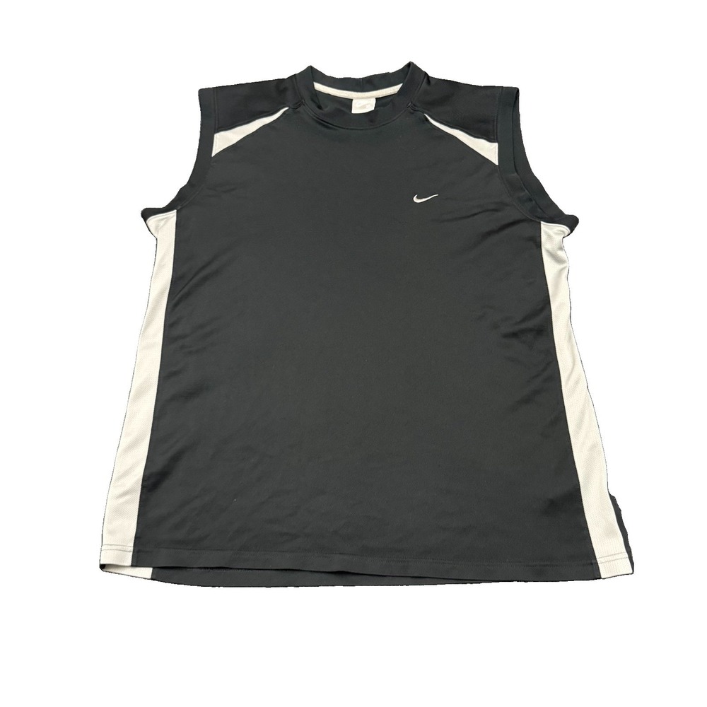 Vintage Nike Tank Top Mens X-Large Embroidered Swoosh Logo Silver Tag Y2K 90's